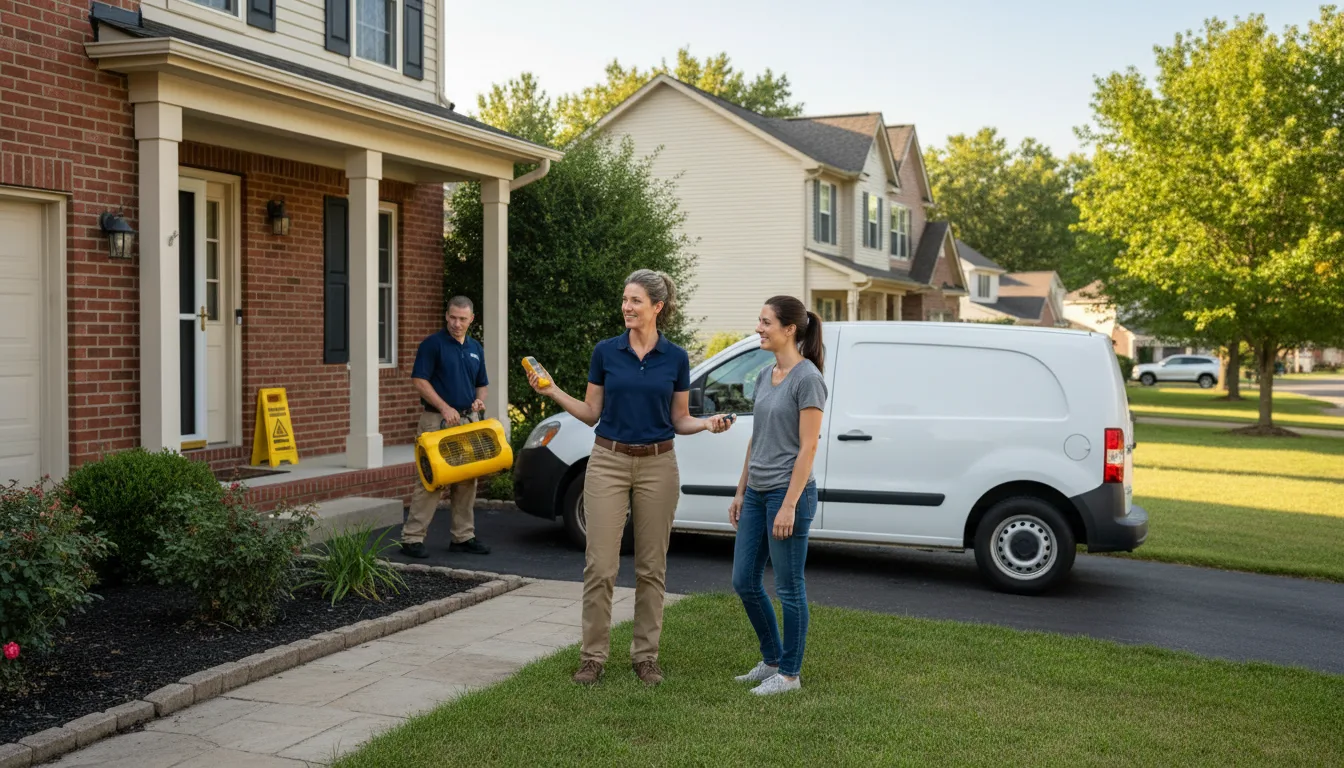 Residential water damage restoration in Ewen, MI